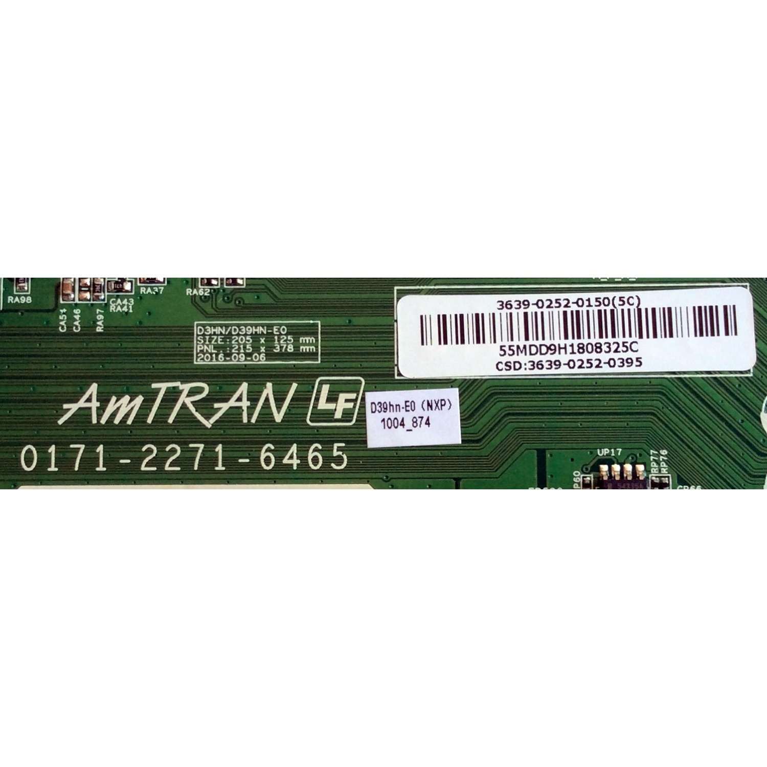 MAIN FUENTE (COMBO) PARA TV VIZIO / NUMERO DE PARTE 3639-0252-0150 / 0171-2271-6465 / 3639-0252-0395 / MODELO D39HN-E0 LAUAVLCS - Imagen 2